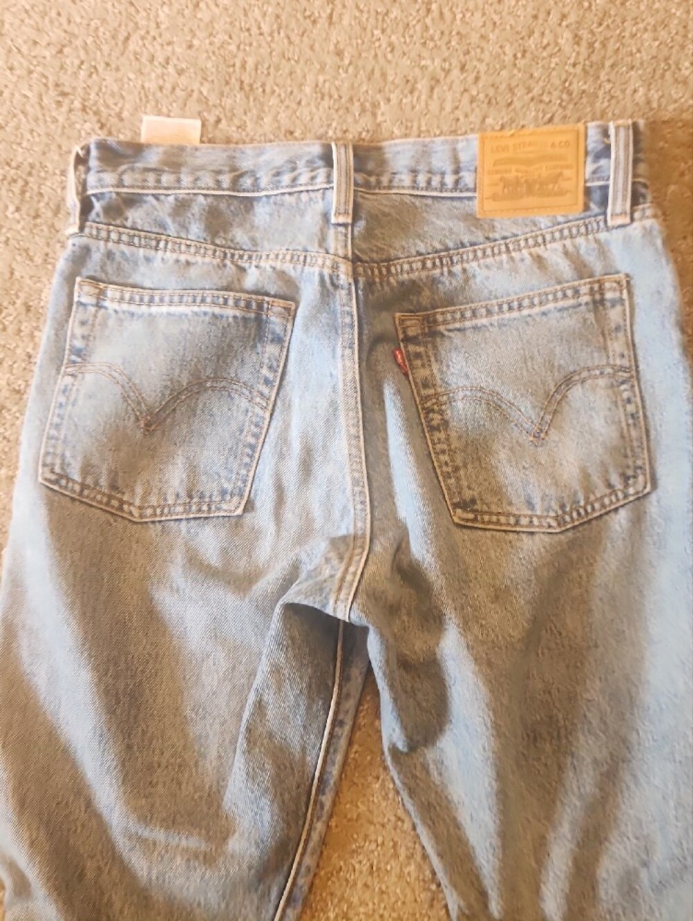 Levi's Light Blue Women's Straight Leg Jeans - Picture 8 of 9